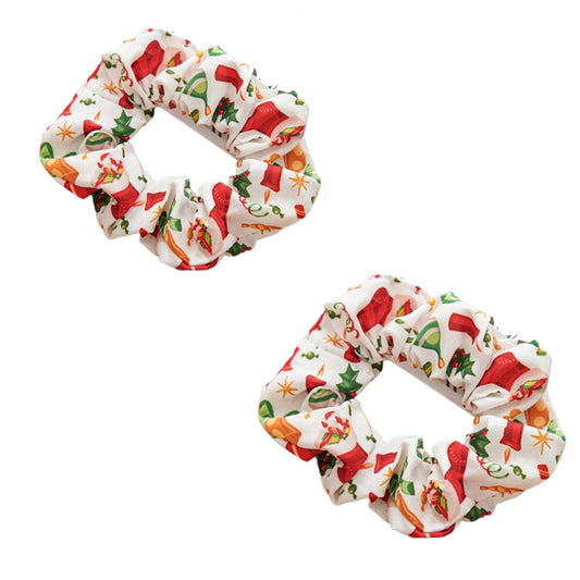 Stunning  Christmas themed scrunchies