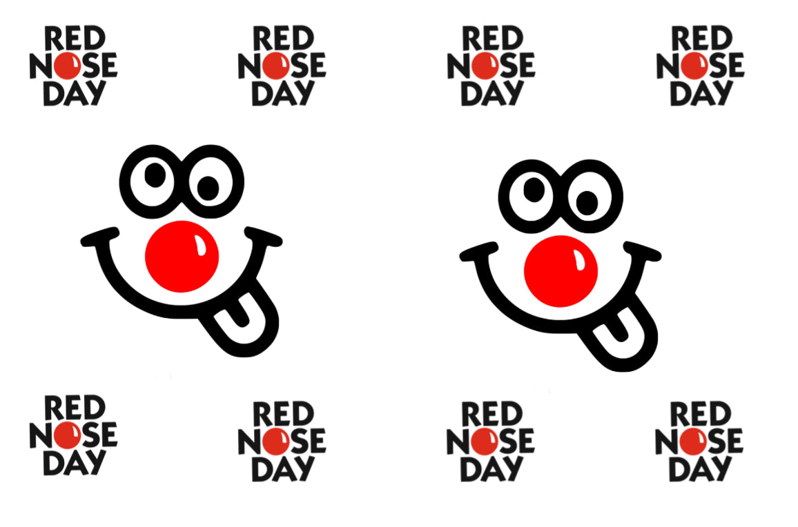 10 x Red Nose Day In house printed bow display cards