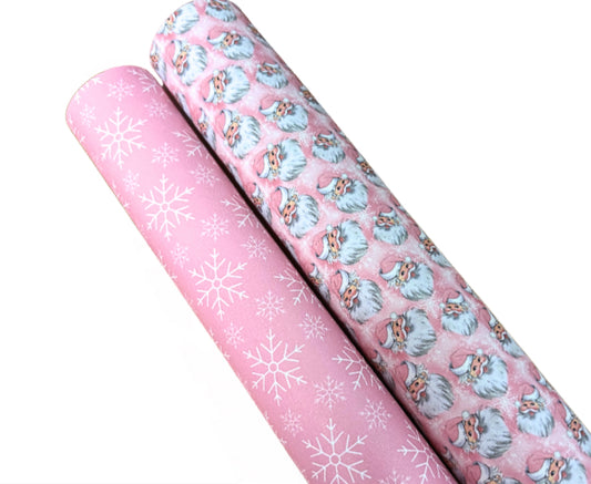 A4 Christmas Santa  two piece canvas fabric set