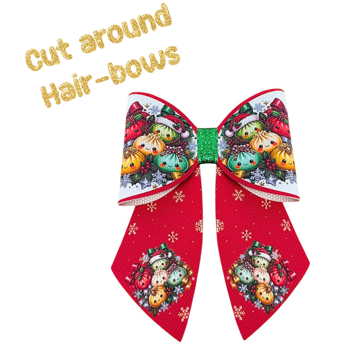 4 x Cut around Sailor  bow set 3.5” Christmas Dumplings