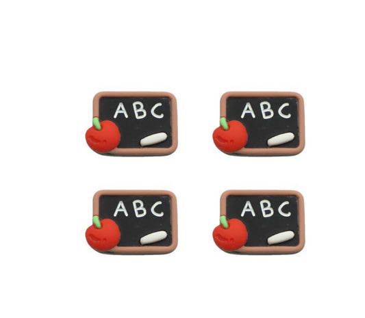 School chalkboard flatback embellishments x 4
