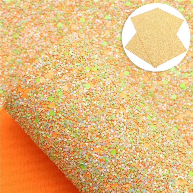 Daisy daisy chunky glitter fabric A4