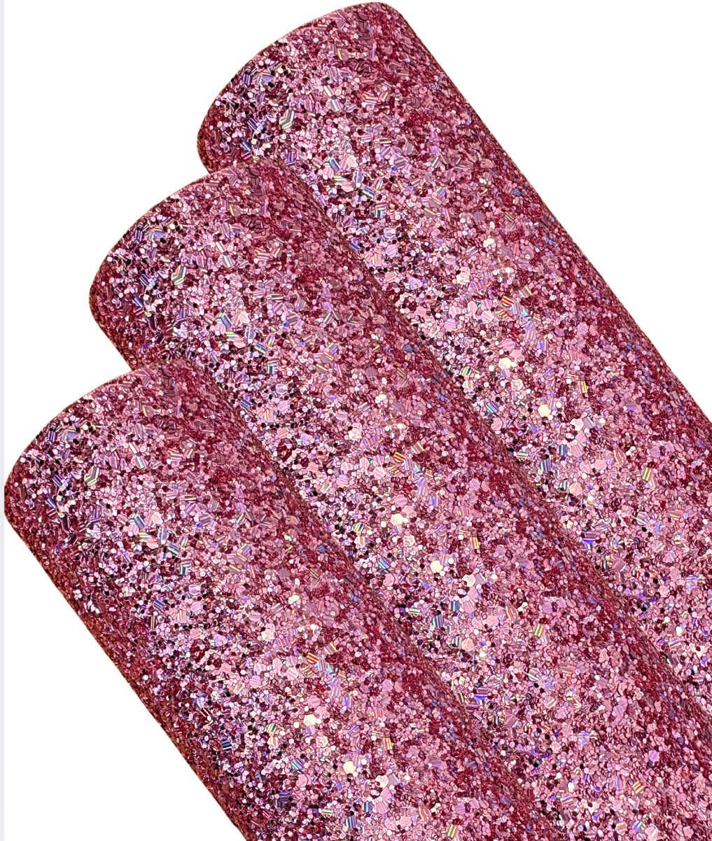 Hollywood luxury chunky glitter fabric A4
