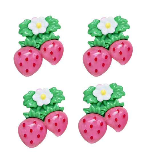 Strawberry bunch flatback embellishments