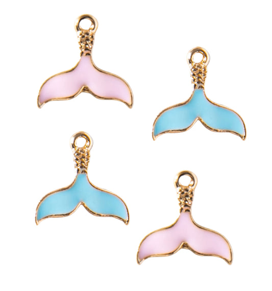 Mermaid Tail enamel charms (2 colours )