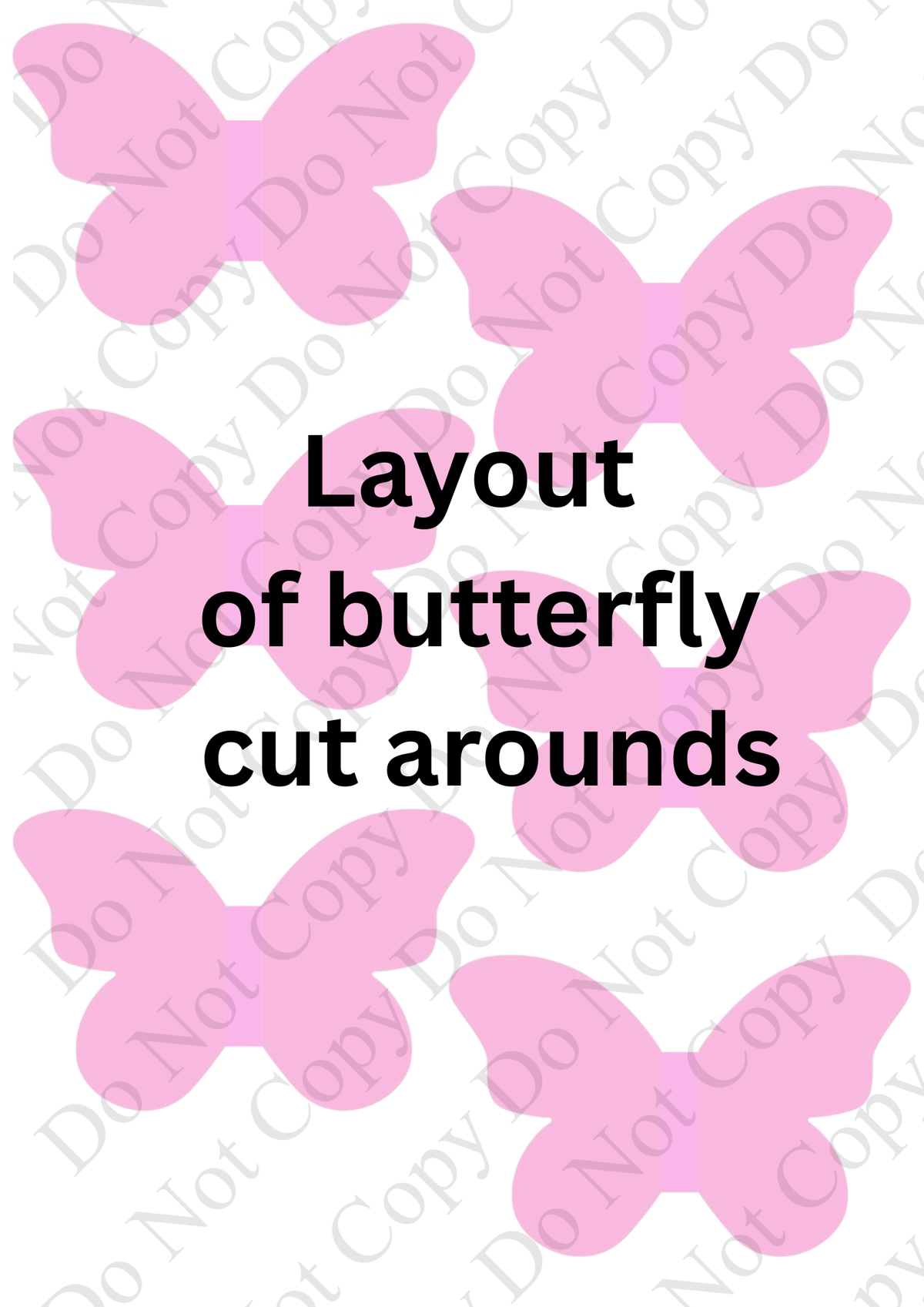 7 x leatherette cut around Butterfly Pinch bows 3.5”