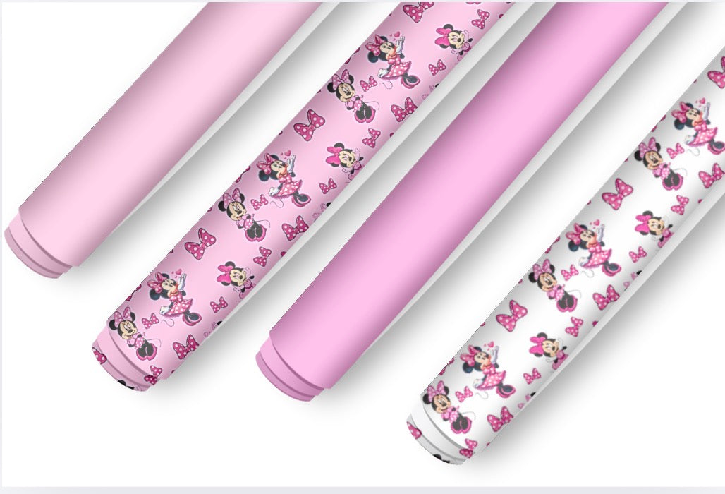 4 x Minnie world  printed  canvas  fabric A4