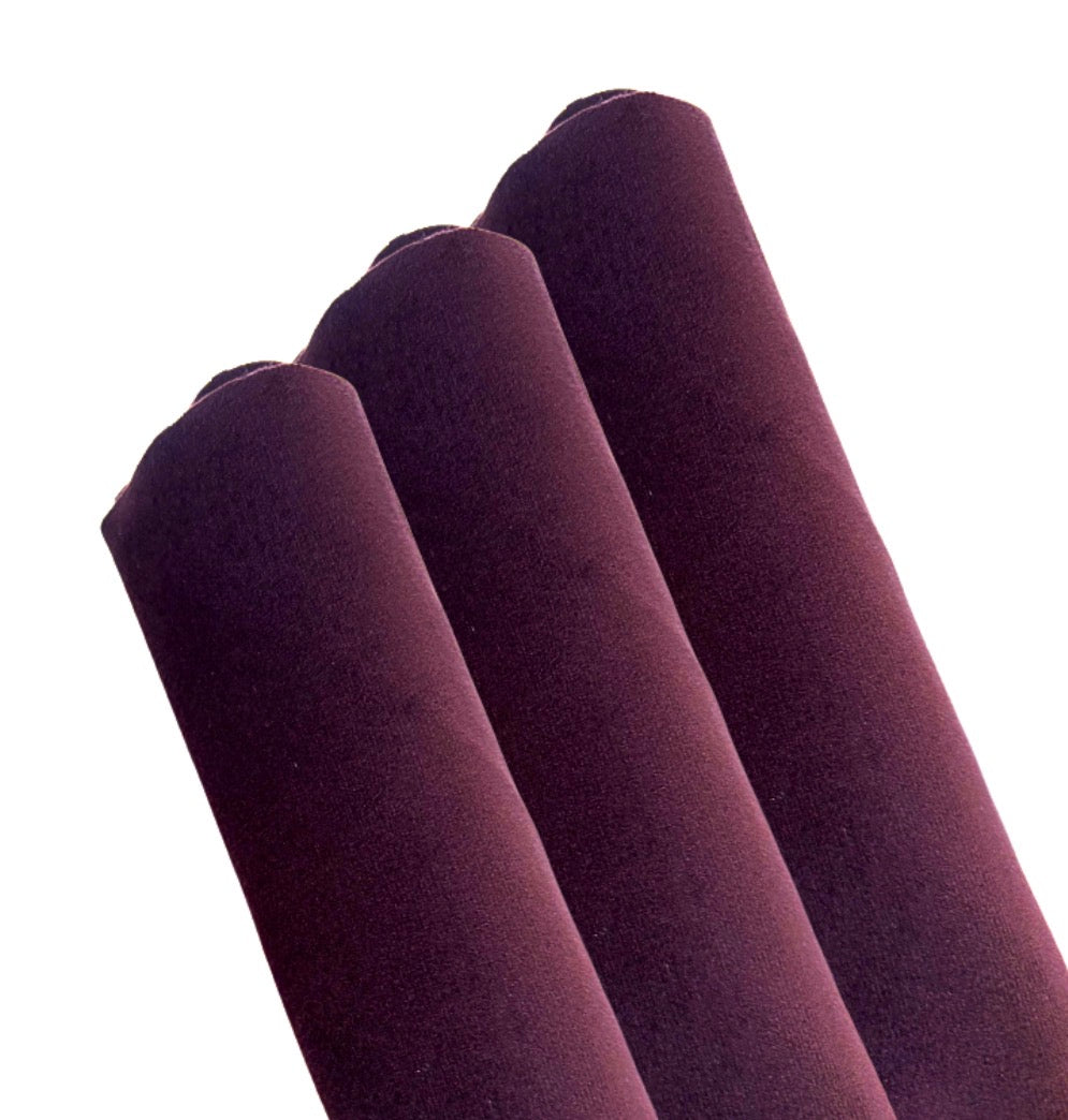 Velvet fabric A4 Aubergine