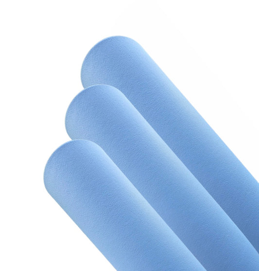 Baby blue smooth premium leatherette fabric A4