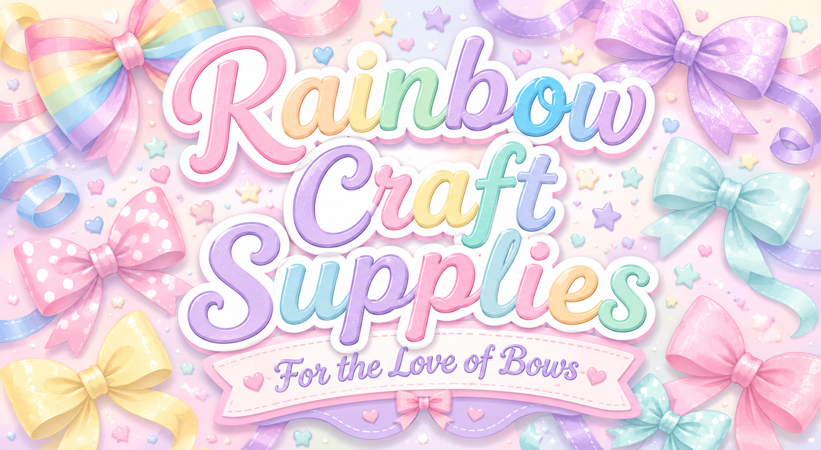 Rainbow craft supplies