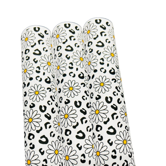 In house leatherette fabric A4 Daisy