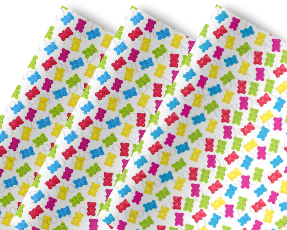 In house leatherette fabric A4 Jelly Babies