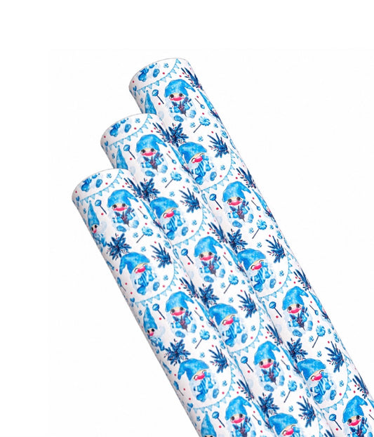 Frostie Gonks Leatherette fabric A4
