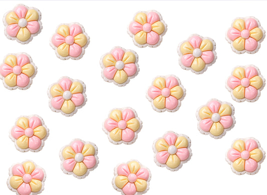 Stunning 3D flower resin flatback Embellishments 27 x 27 mm