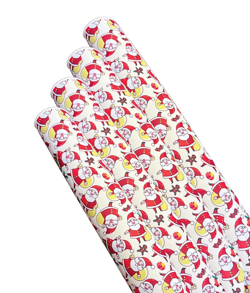 Groovy Santa  Leatherette fabric A4