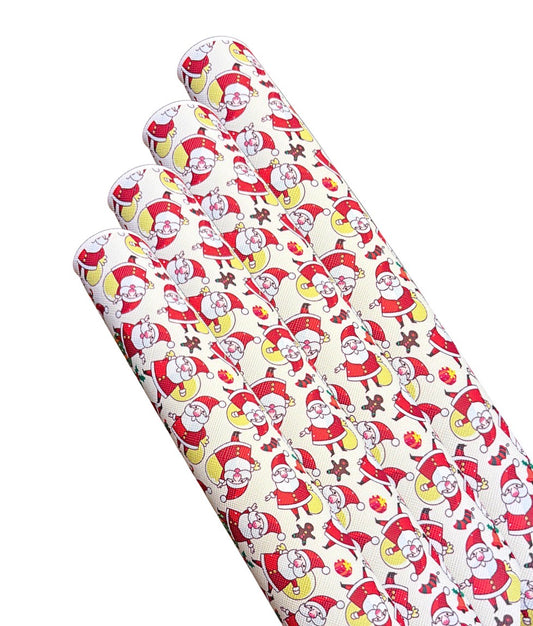 Groovy Santa  Leatherette fabric A4