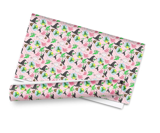 Good wicked witch  pattern Canvas Fabric A4