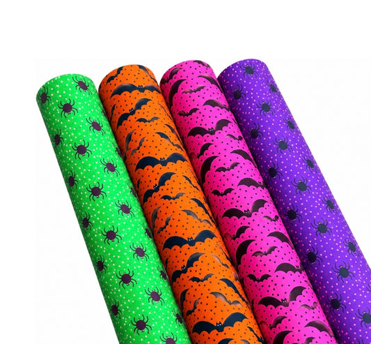 Halloween leatherette fabric A4(4 colour choices)