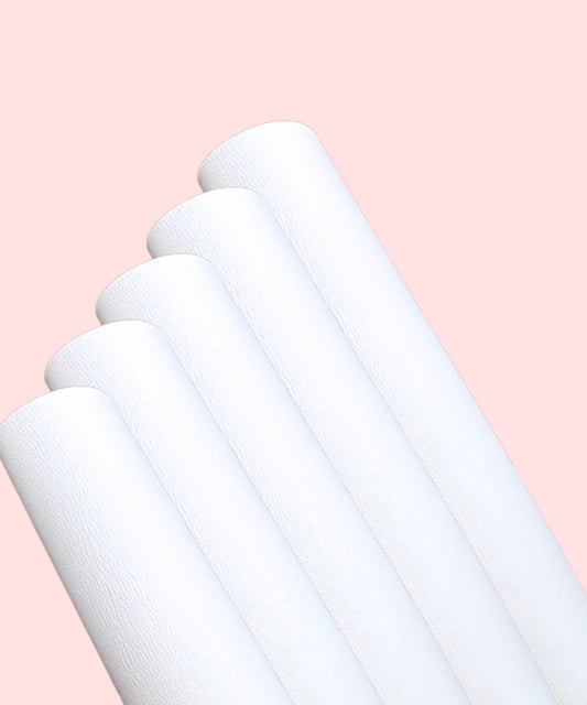 Plain white leatherette A4