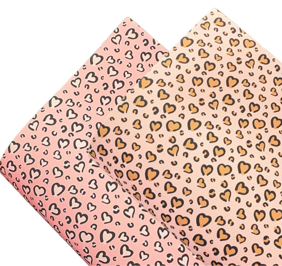 In house leatherette printed fabric A4 Animal print