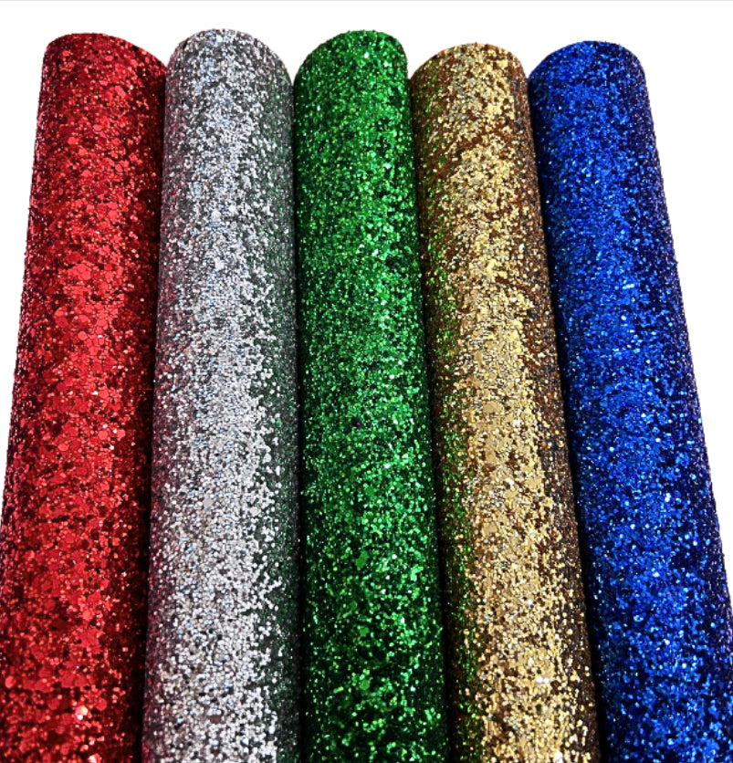 Core premium chunky glitter fabric bundle A4