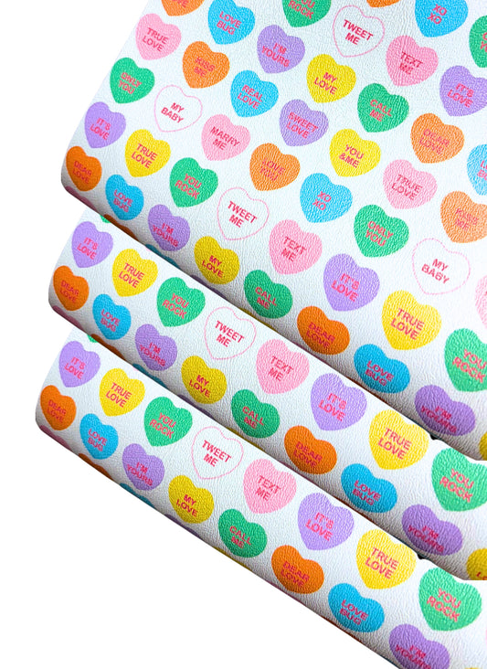 SweetHeart Candy printed premium canvas fabric  fabric A4