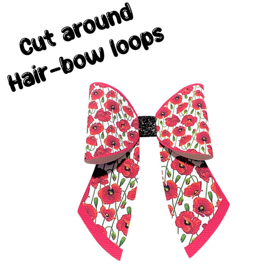 4 x Cut around Sailor bow set 3.5” Remembrance Day
