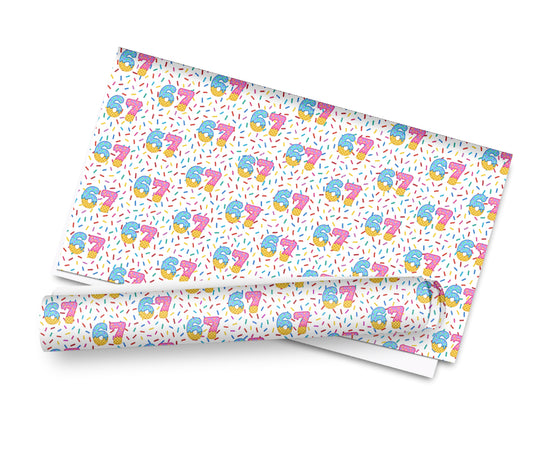 6 7 sprinkles printed premium canvas fabric  fabric A4