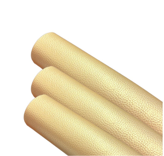 Gold metallic premium leatherette fabric A4