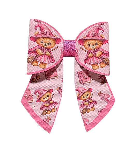 4 x Teddy Witch cut around Sailor Bows 3.5”
