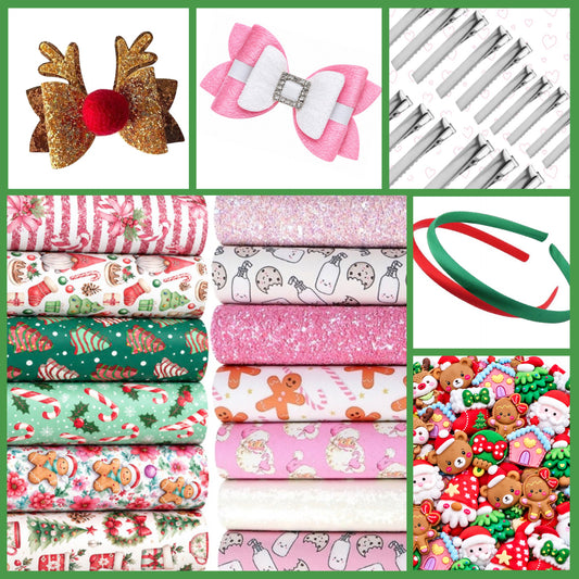 Christmas Hair bow making starter pack