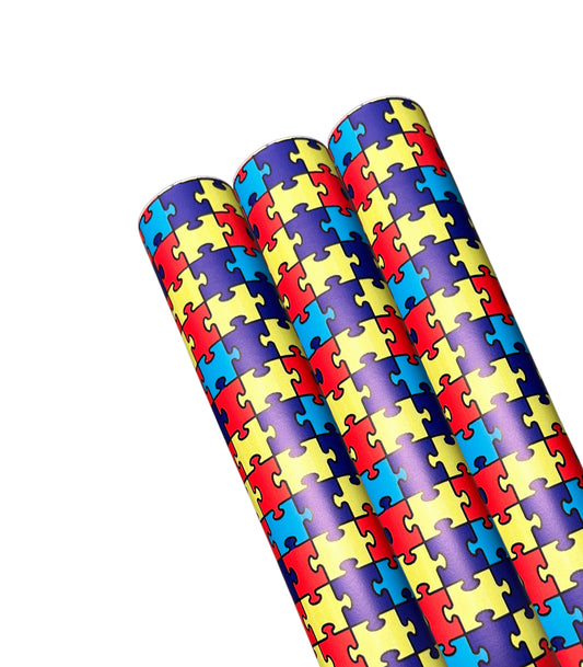 Jigsaw colourful fabric
