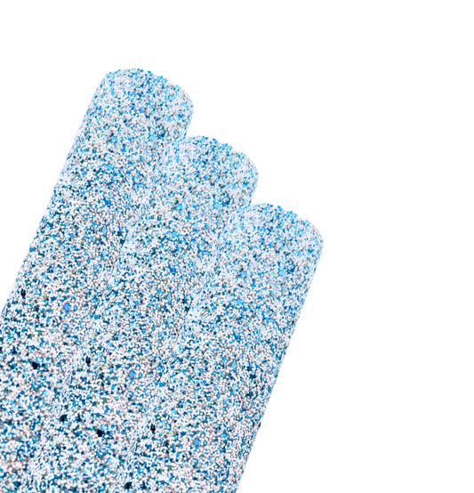 Elsa blue Chunky glitter fabric