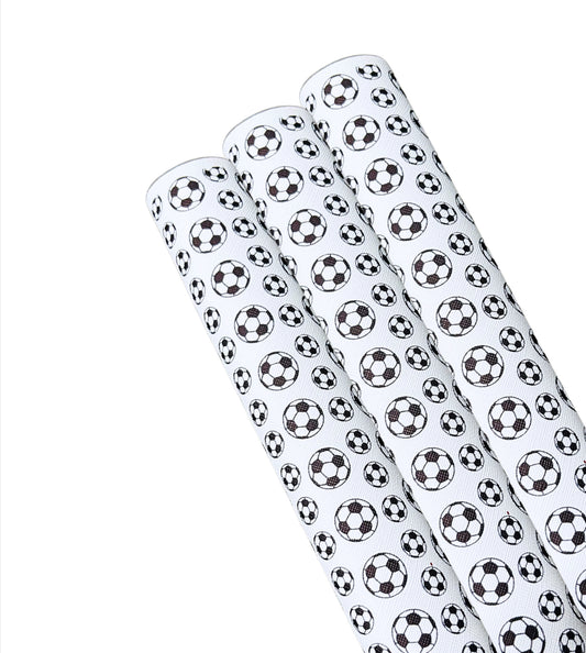 Football patterned leatherette fabric