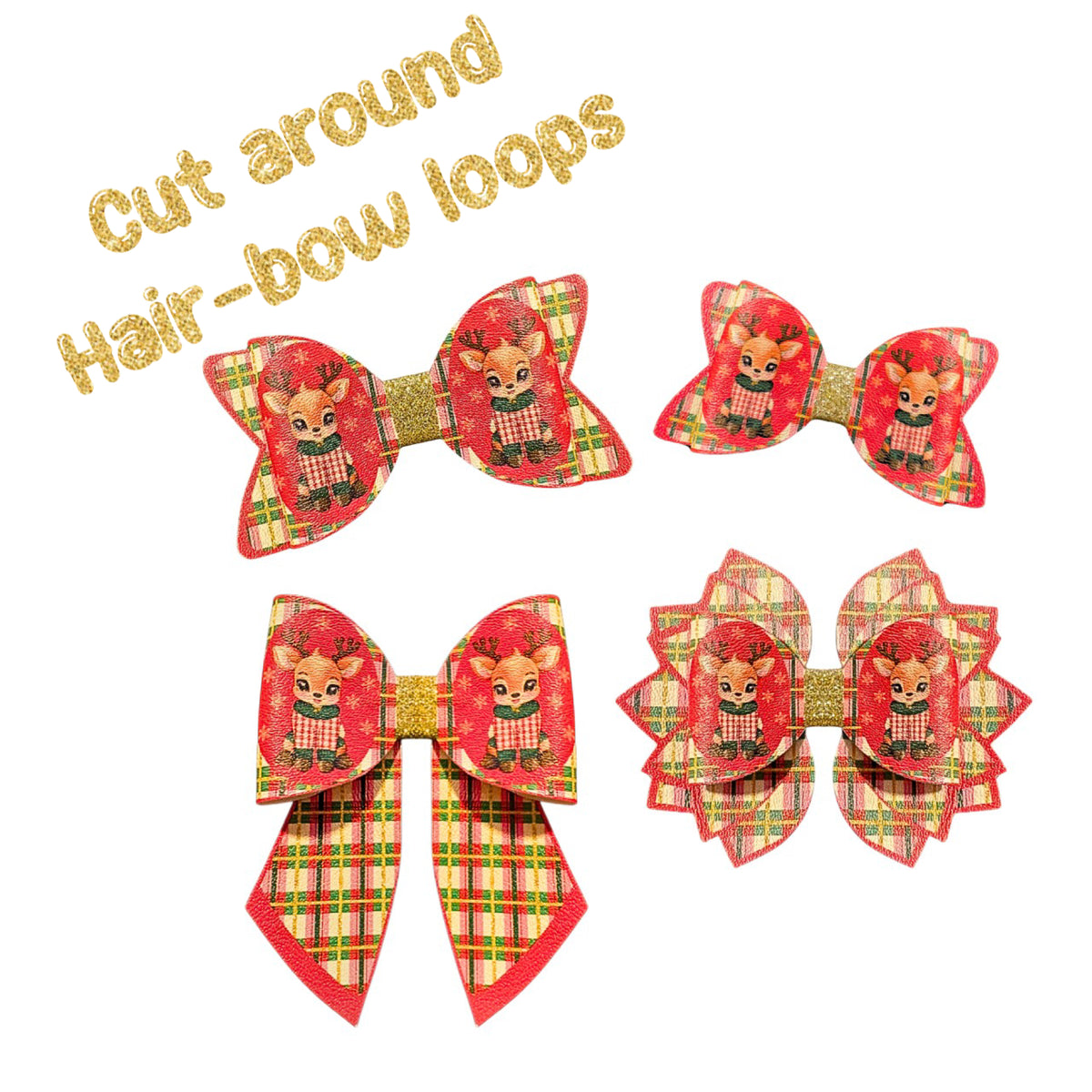 Vixen Cut around hair bow making sets 3.5”(choice of bow shape)