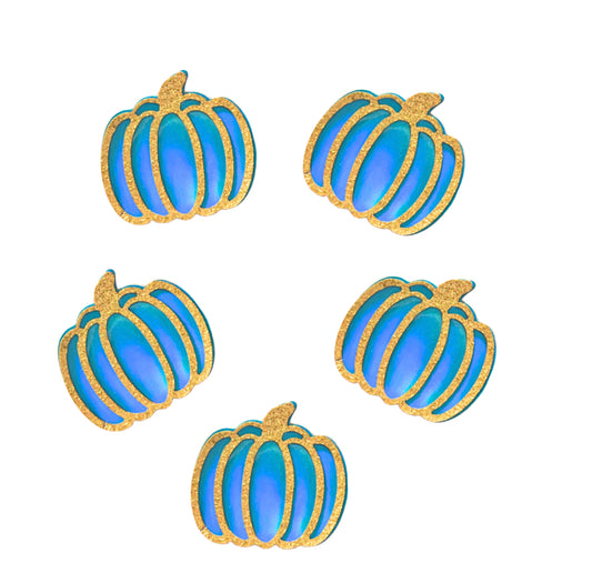 Cinders Pumpkin  felt backed applique Embellishment