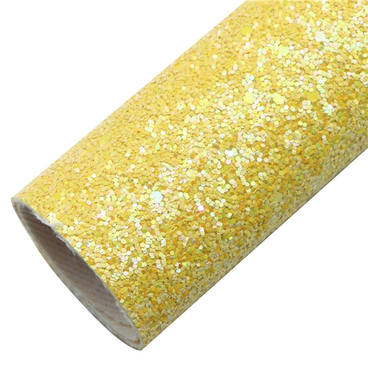 Sunshine chunky glitter fabric A4 premium twill backing