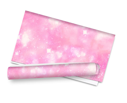 Printed Canvas fabric A4 Rainbow K pop galaxy