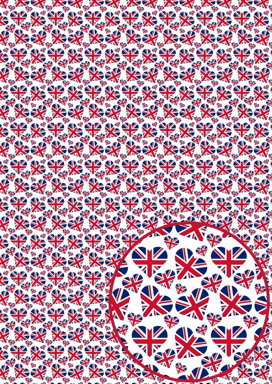 VE DAY themed pre printed canvas Fabric A4