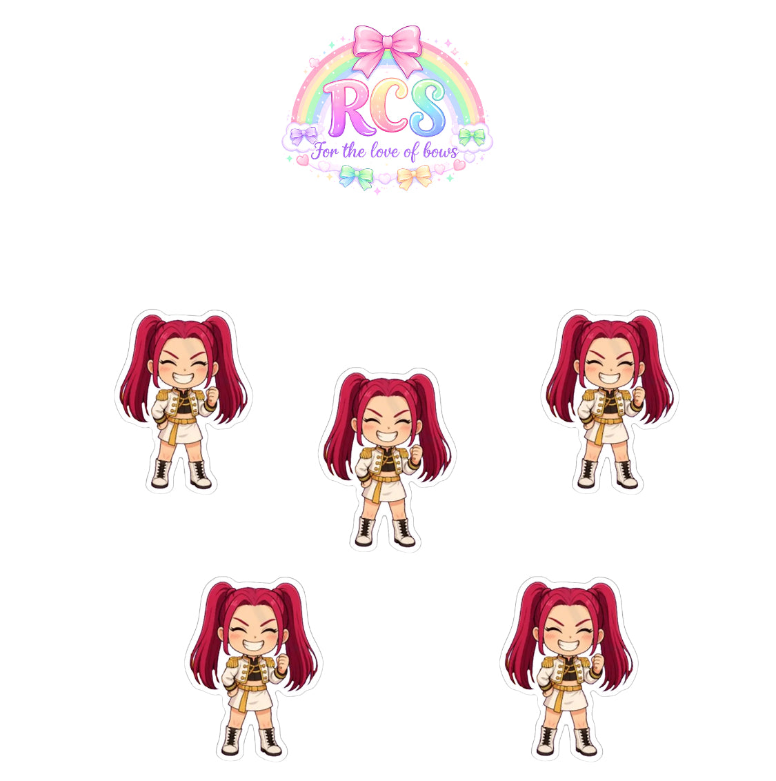 Demon girl laser cut flat back embellishments x 4