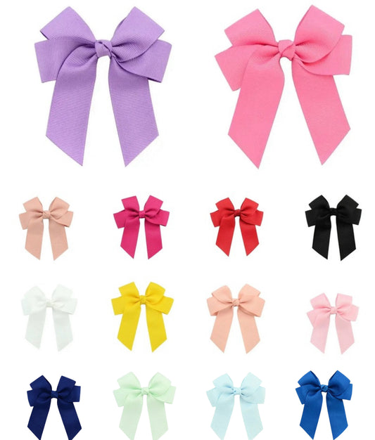 Hair bow Ribbon hair clip perfect to heat transfer on tails