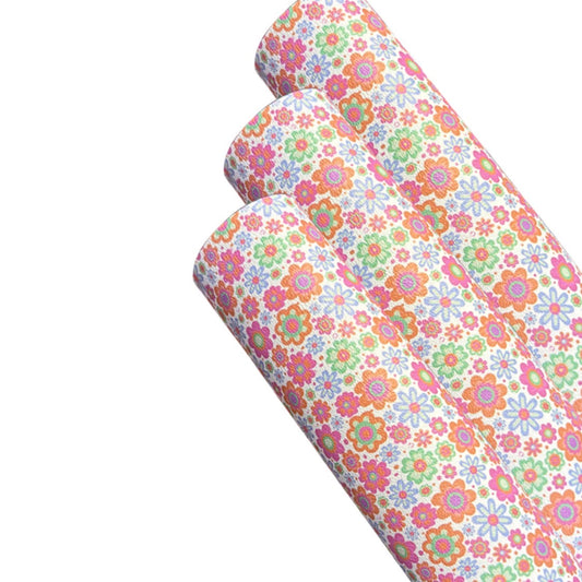 In house leatherette fabric A4  Petite Ditsy Floral