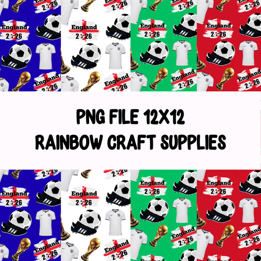World Cup 2026 seamless pattern Set PNG File (digital download )