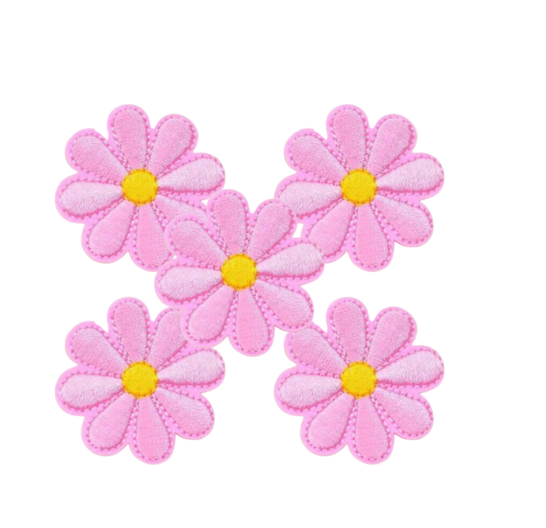 Ready to ship Pink Daisy feltie embellishments