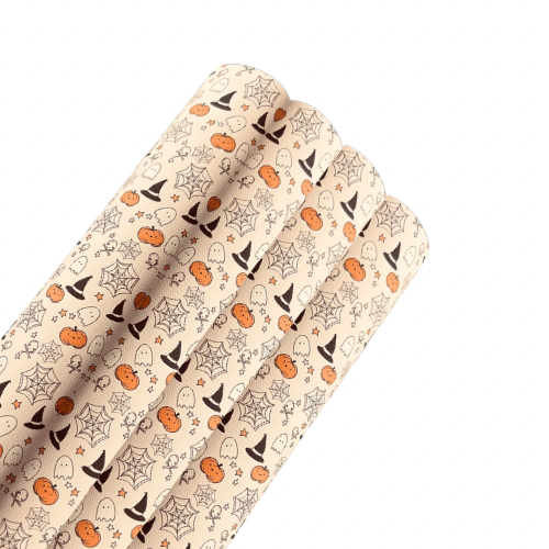 Halloween themed printed premium canvas fabric  fabric