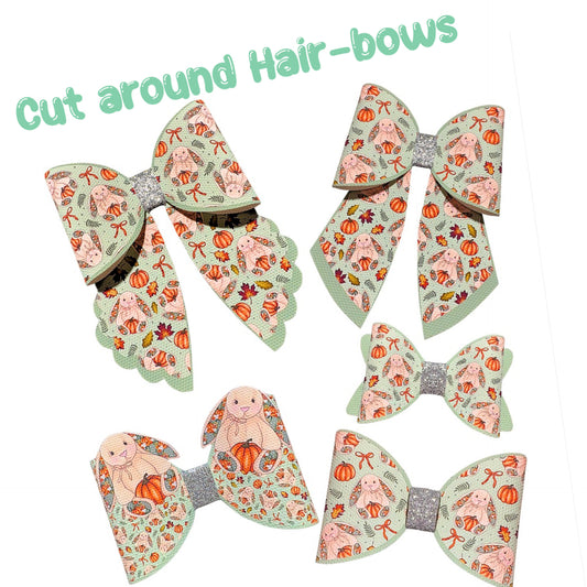 Jelly Plush Cut around hair bow making sets 3.5”(choice of bow shape)