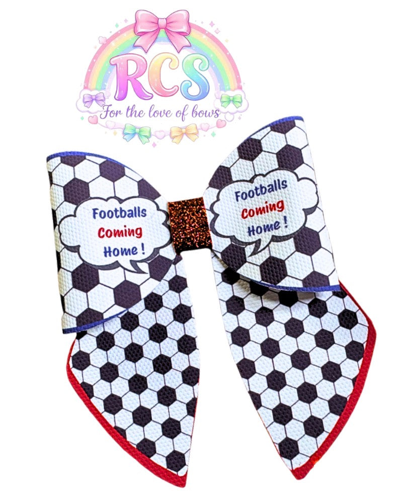 4 x printed in house Leatherette bow loops and sailor tails 3.5” World Cup