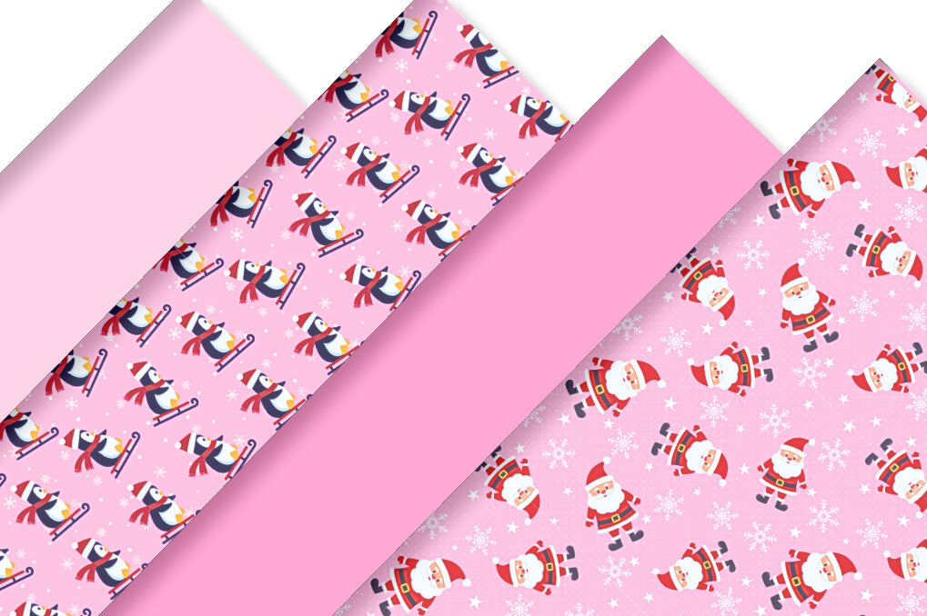 Christmas themed printed premium canvas   A4 set