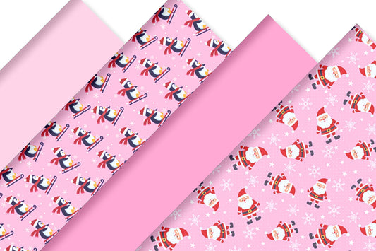 Christmas themed printed premium canvas   A4 set