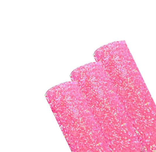 Christmas Hot pink tinsel glitter fabric A4